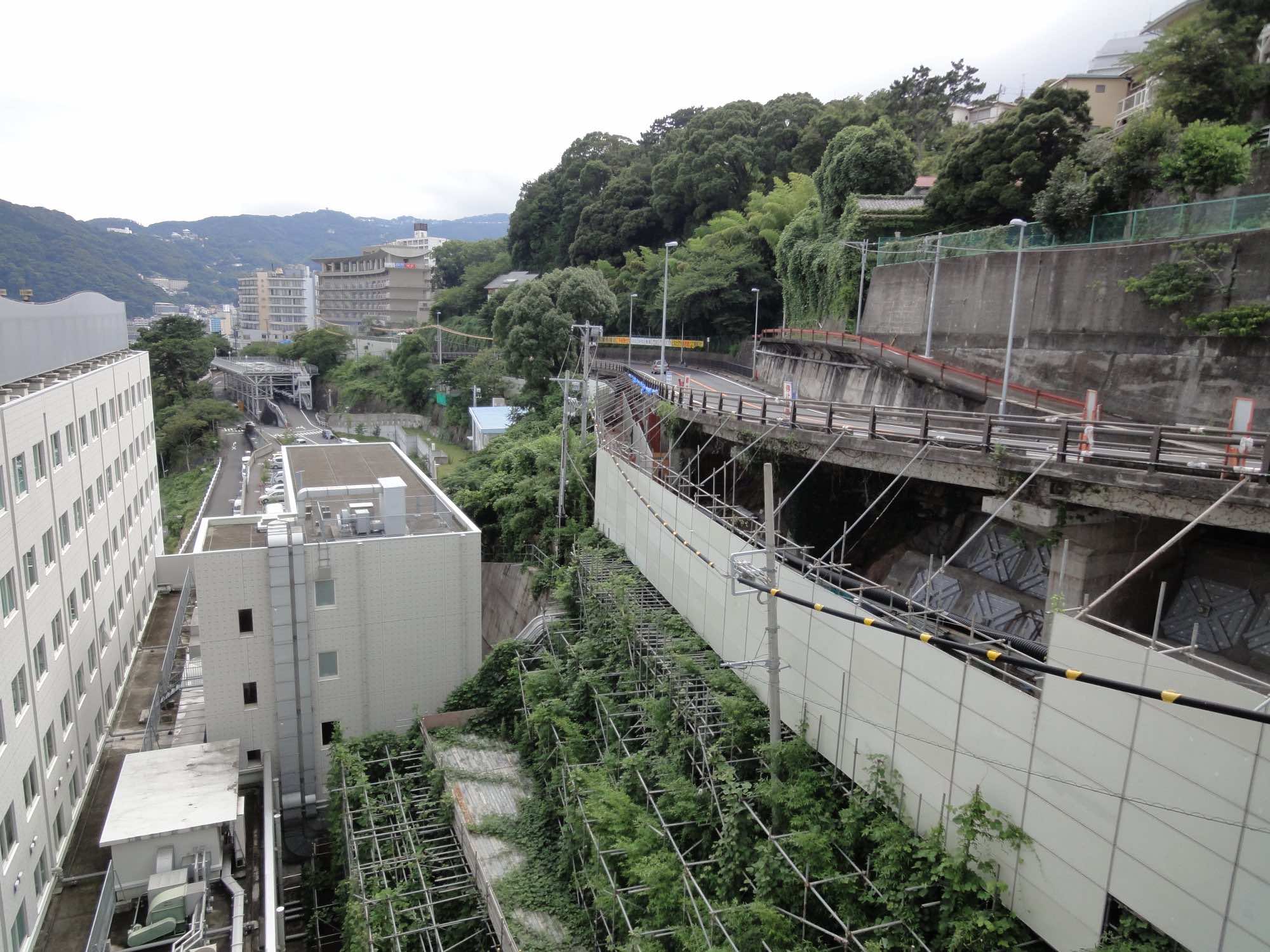 施工中の遠景